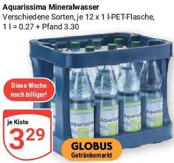 Globus Aquarissima Mineralwasser Angebot