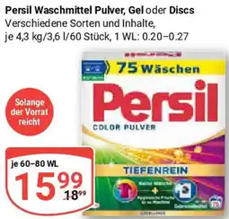 Globus Persil Waschmittel Pulver, Gel oder Discs Angebot