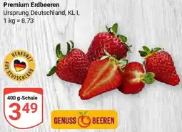 Globus Premium Erdbeeren Angebot