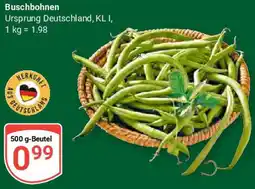 Globus Buschbohnen Angebot