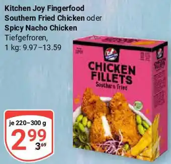 Globus Kitchen Joy Fingerfood Southern Fried Chicken oder Spicy Nacho Chicken Angebot