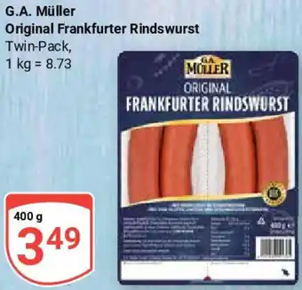 Globus G.A. Müller Original Frankfurter Rindswurst Angebot