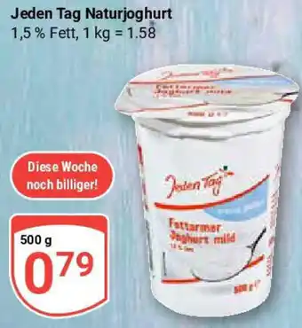 Globus Jeden Tag Naturjoghurt Angebot