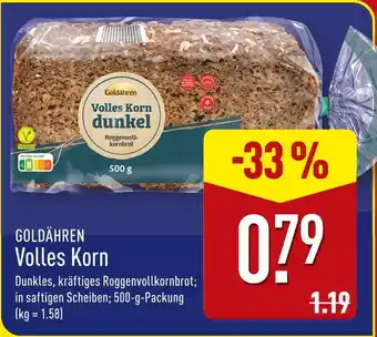 Aldi Nord Goldähren volles korn dunkel Angebot