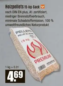 V Baumarkt Holzpellets 15-kg-Sack Angebot