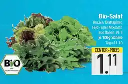E-Center Bio-Salat Rucola, Blattspinat, Feld- oder Mixsalat, Angebot