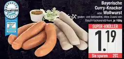 E-Center Bayerische Curry-Knacker oder Wollwurst Angebot