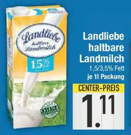E-Center Landliebe haltbare Landmilch Angebot