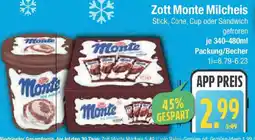 E-Center Zott Monte Milcheis Angebot