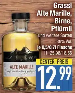 E-Center Grassl Alte Marille, Birne, Pflümli Angebot
