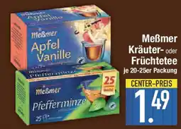 E-Center Meẞmer Kräuter- oder Früchtetee 20-25er Packung Angebot