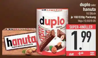 E-Center duplo oder hanuta Angebot