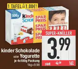 E-Center kinder Schokolade oder Yogurette Angebot