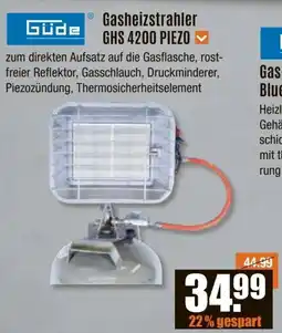 V Baumarkt Güde Gasheizstrahler GHS 4200 PIEZO Angebot