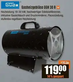V Baumarkt Güde Gasheizgebläse GGH 30 R Angebot