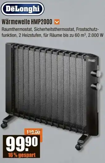 V Baumarkt DeLonghi Wärmewelle HMP2000 Angebot