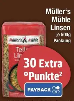 E-Center Müller's Mühle Linsen Angebot