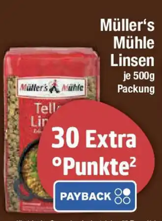 E-Center Müller's Mühle Linsen Angebot