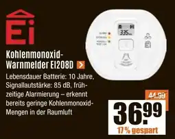 V Baumarkt Ei Kohlenmonoxid- Warnmelder E1208D Angebot