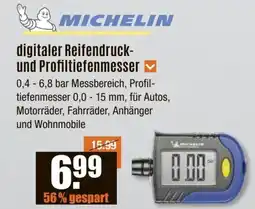 V Baumarkt MICHELIN digitaler Reifendruck- und Profiltiefenmesser Angebot