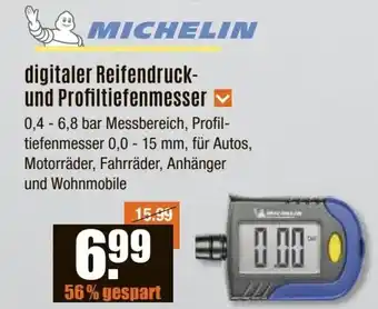 V Baumarkt MICHELIN digitaler Reifendruck- und Profiltiefenmesser Angebot