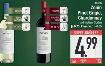 E-Center Italien Zonin Pinot Grigio, Chardonnay Angebot