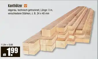 V Baumarkt Kanthölzer Angebot