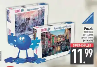 E-Center Puzzle 1000 Puzzle 1000 Teile, ab 14 Jahre, versch. Motive Angebot