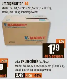 V Baumarkt Umzugskarton Angebot