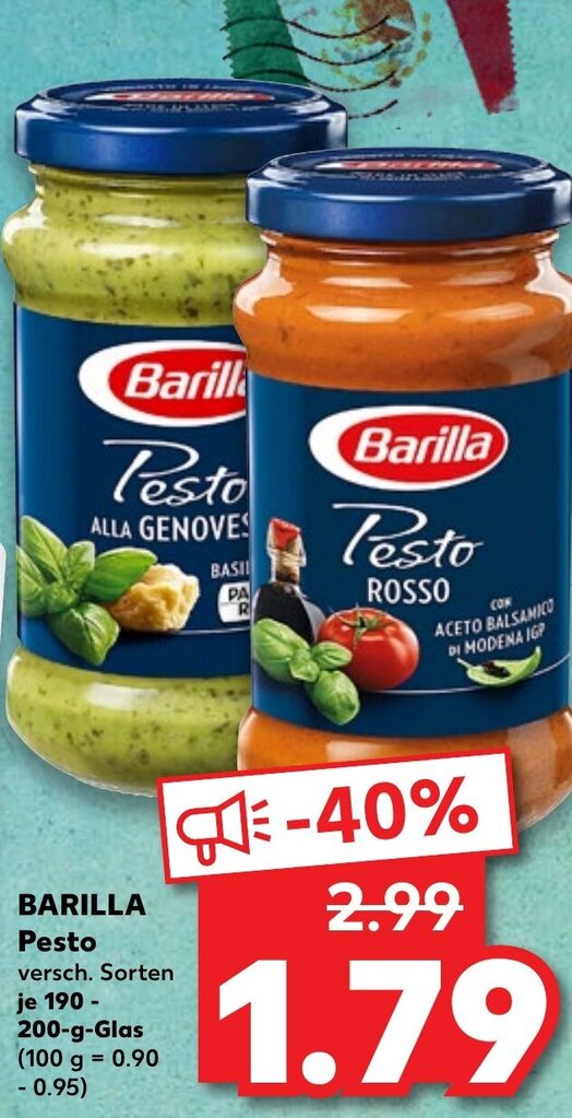 Barilla Pesto Angebot bei Kaufland