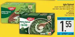 E-Center iglo Spinat Junger oder Rahm-Spinat oder Blatt- oder Würz-Spinat Angebot