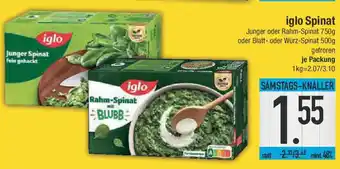 E-Center iglo Spinat Junger oder Rahm-Spinat oder Blatt- oder Würz-Spinat Angebot