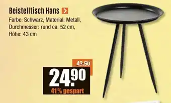 V Baumarkt Beistelltisch Hans Angebot