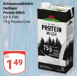 Globus Schwarzwaldmilch Haltbare Protein-Milch Angebot