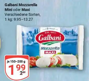 Globus Galbani Mozzarella Mini oder Maxi Angebot