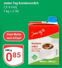 Globus Jeden Tag Kondensmilch Angebot
