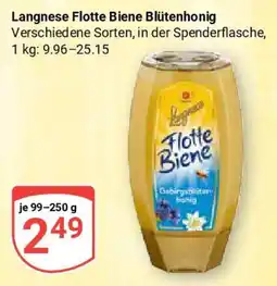 Globus Langnese Flotte Biene Blütenhonig Angebot