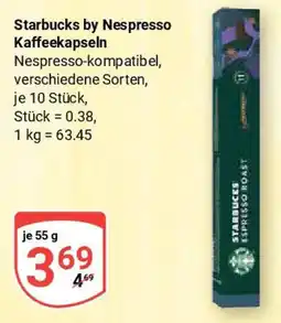 Globus Starbucks by Nespresso Kaffeekapseln Angebot