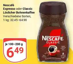 Globus Nescafé Espresso oder Classic Löslicher Bohnenkaffee Angebot