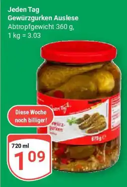 Globus Jeden Tag Gewürzgurken Auslese Angebot