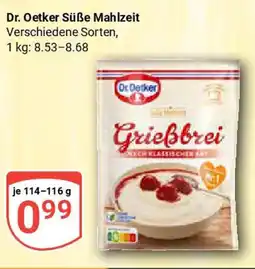 Globus Dr. Oetker Süße Mahlzeit Angebot