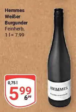 Globus Hemmes Weißer Burgunder Angebot