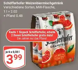 Globus Schöfferhofer Weizenbiermischgetränk Angebot