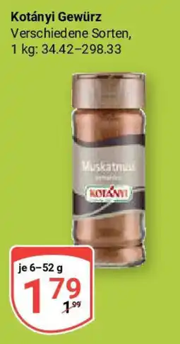 Globus Kotányi Gewürz Angebot