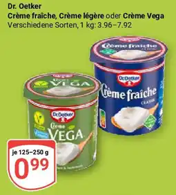 Globus Dr. Oetker Crème fraîche, Crème légère oder Crème Vega Angebot