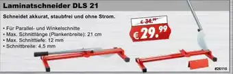 Stabilo Fachmarkt Laminatschneider DLS 21 Angebot