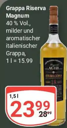 Globus Grappa Riserva Magnum Angebot