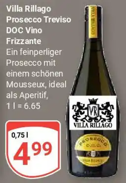 Globus Villa Rillago Prosecco Treviso DOC Vino Frizzante Angebot