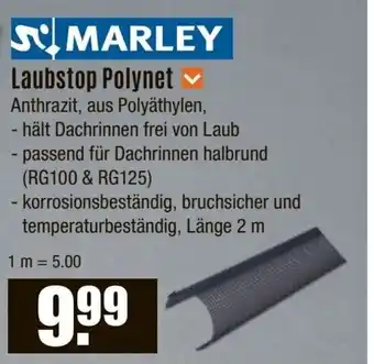 V Baumarkt MARLEY Laubstop Polynet Angebot