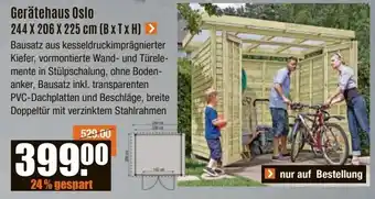 V Baumarkt Gerätehaus Oslo Angebot